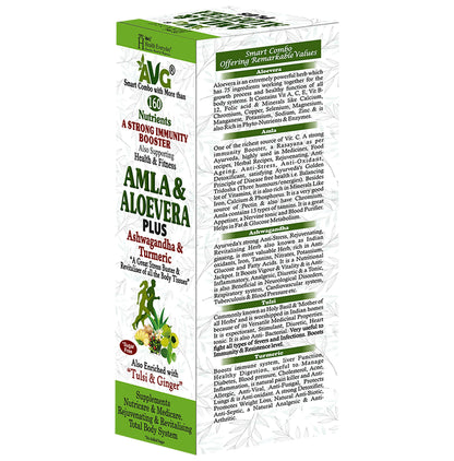 AVG Amla & Aloevera Plus Ashwagandha & Turmeric Juice Sugar Free