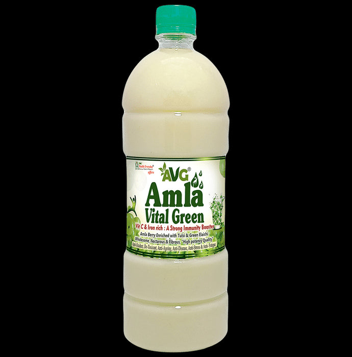 AVG Amla Vital Green with Vitamin C & Iron | Helps Build Immunity - Classic Derma