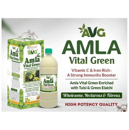 AVG Amla Vital Green with Vitamin C & Iron | Helps Build Immunity