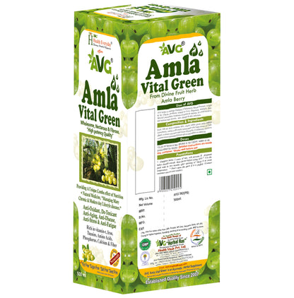 AVG Amla Vital Green with Vitamin C & Iron | Helps Build Immunity