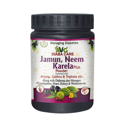 AVG Combo Pack of Jamun, Neem and Karela Plus Powder & Shilajit Vital Plus Tonic Sugar Free