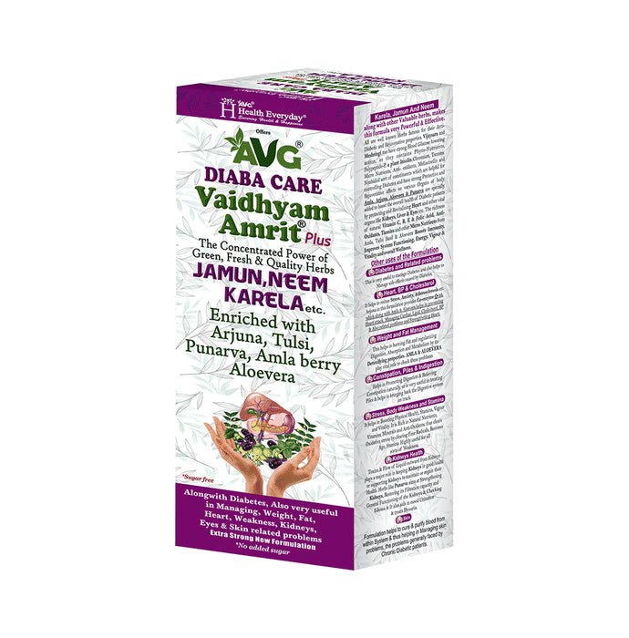 AVG Combo Pack of Vaidhyam Amrit Plus (1000ml) & Shilajit Vital Plus Tonic Sugar Free (200ml)