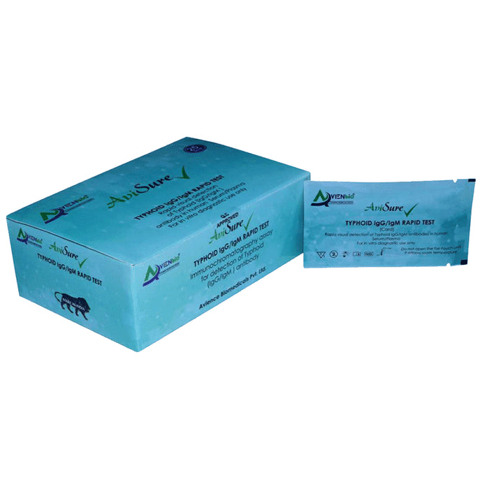 Avienbio Avisure Typhoid IgG/IgM Rapid Test Kit - Classic Derma