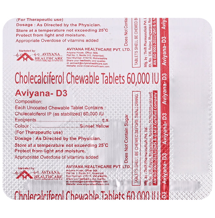 Aviyana D3 Chewable Tablet