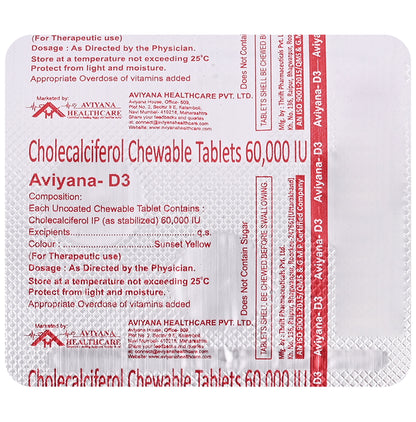 Aviyana D3 Chewable Tablet