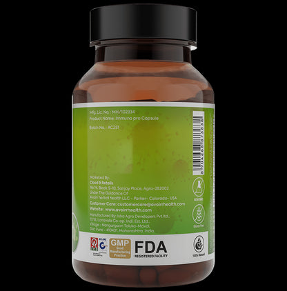 Avoirr Health Immune Support Veg Capsules