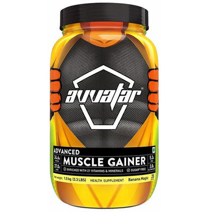 Avvatar Advanced Muscle Gainer Banana Magic - Classic Derma