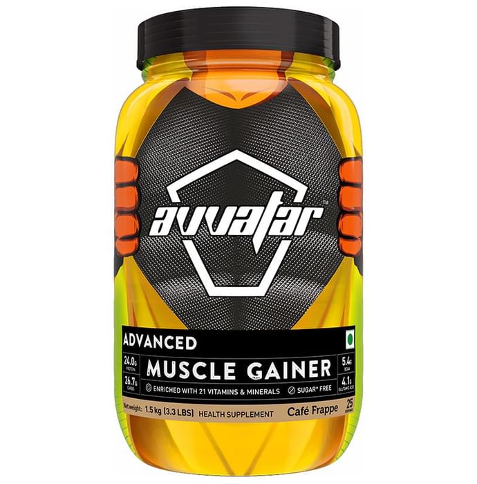 Avvatar Advanced Muscle Gainer Café Frappe - Classic Derma