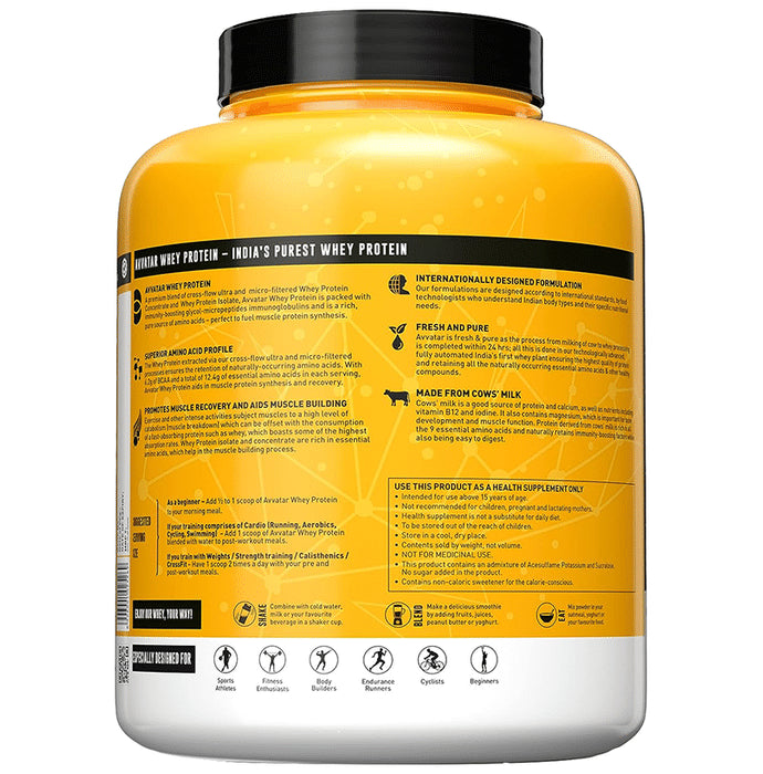 Avvatar Whey Protein Powder Belgian Chocolate