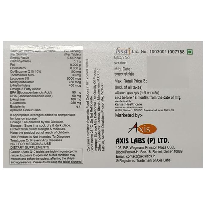 Axbc -Q10 Tablet