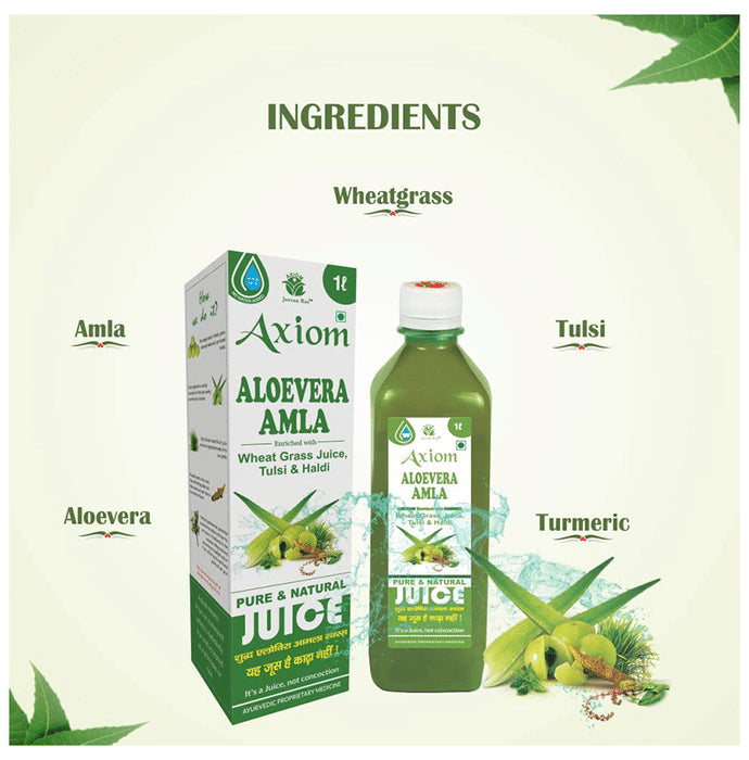 Axiom Aloevera Amla Juice | For Weight Management & Blood Purification | No Added Sugar