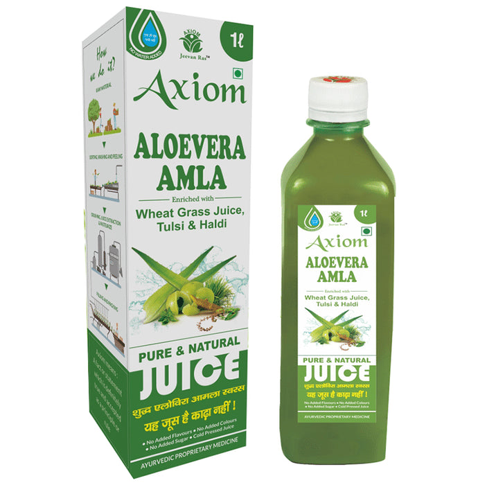 Axiom Aloevera Amla Juice | For Weight Management & Blood Purification | No Added Sugar Juice No Added Sugar - Classic Derma