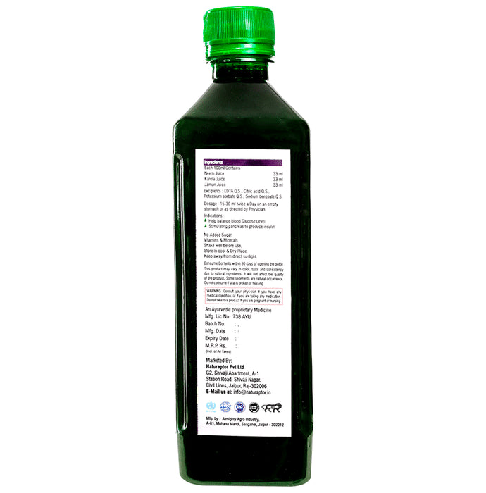 Ayah Combo Pack of Giloy Tulsi Ras (500ml) & Neem Karela Jamun Ras (500ml)