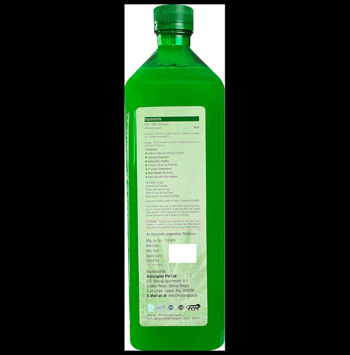 Ayah Combo Pack of Neem Karela Jamun Ras (500ml) & Pure Aloevera Ras (1000ml)