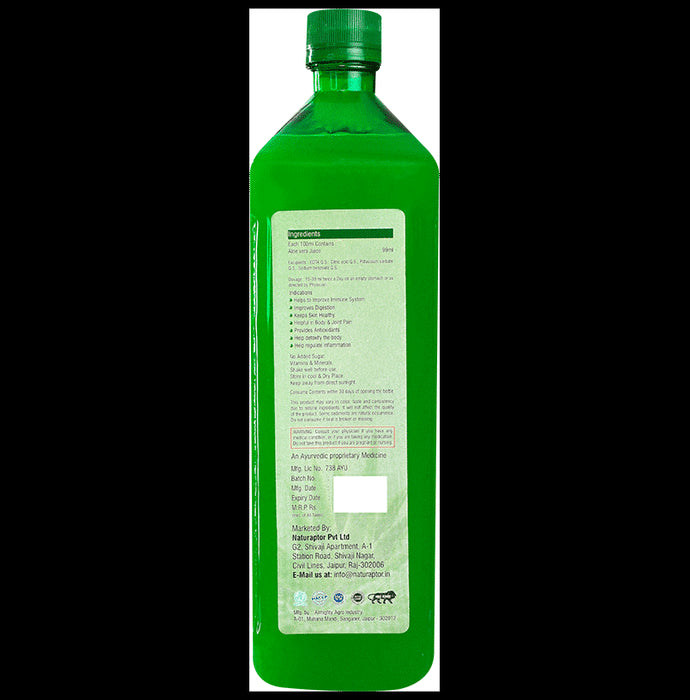 Ayah Combo Pack of Pure Aloevera Ras & Neem Karela Jamun Ras (1000ml Each)