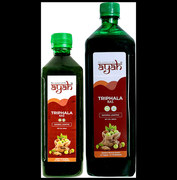 Ayah Combo Pack of Triphala Ras (500ml) & Triphala Ras (1000ml) - Classic Derma