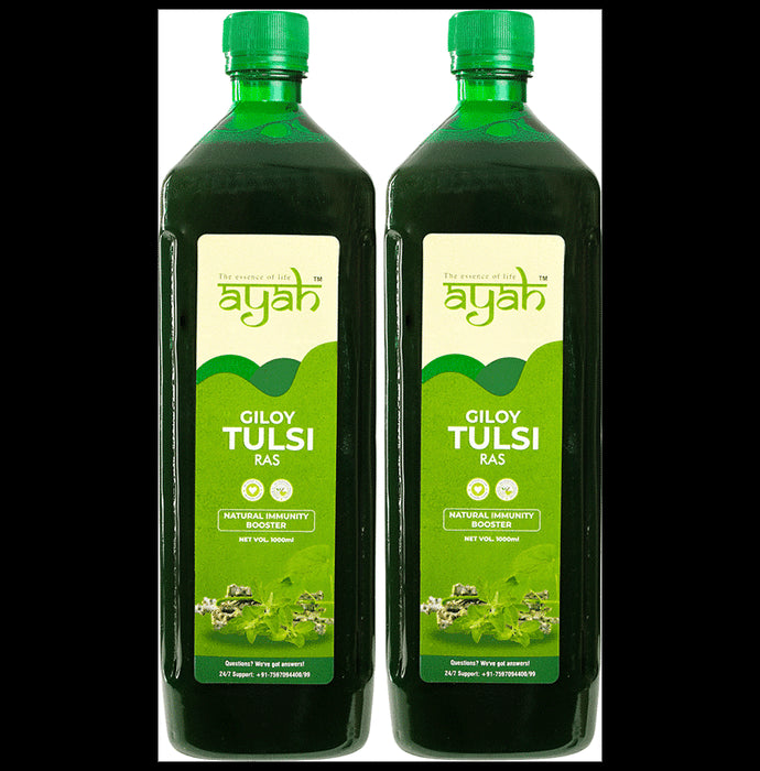 Ayah Giloy Tulsi Ras (1000ml Each) - Classic Derma