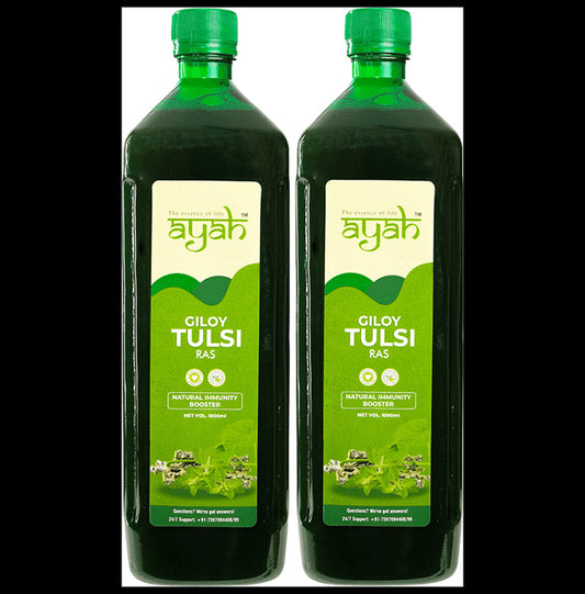Ayah Giloy Tulsi Ras (1000ml Each) - Classic Derma
