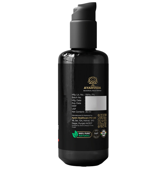 Ayamveda Combo Pack of I Red Massage Oil (30ml) , Shilajit Resin (20gm ) & Vitality Mix Sugar Free Vanilla Flavour (180 gm)