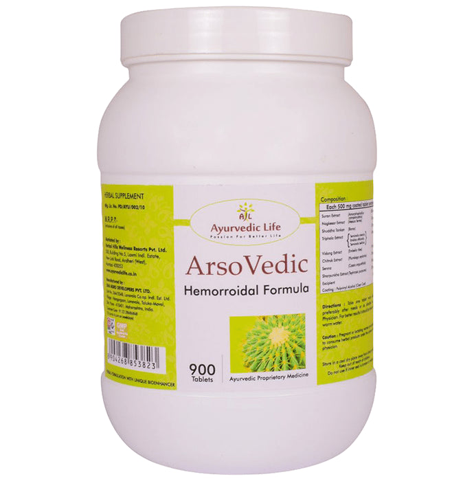 Ayurvedic Life Arso Vedic Hemorroidal Formula Tablet - Classic Derma