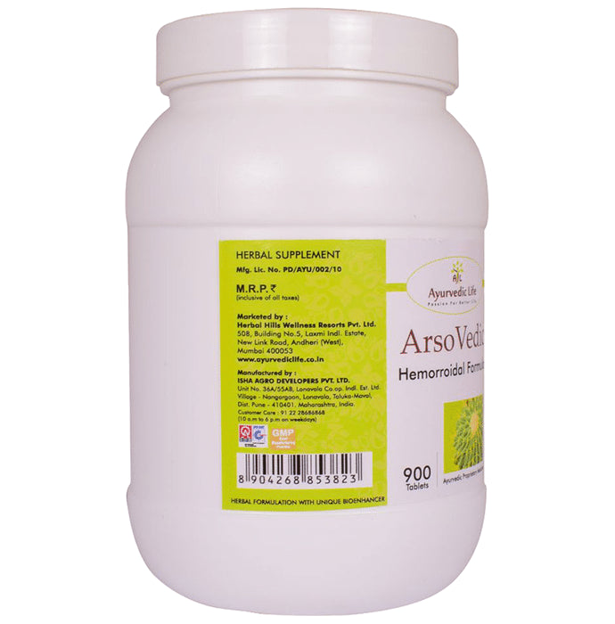 Ayurvedic Life Arso Vedic Hemorroidal Formula Tablet