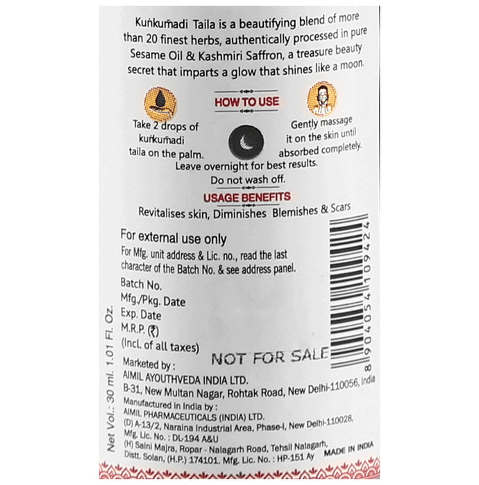 Ayouthveda Classics Kunkumadi Taila