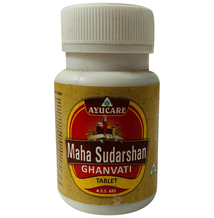 Ayucare's Maha Sudarshan Ghanvati Tablet (40 Each) - Classic Derma
