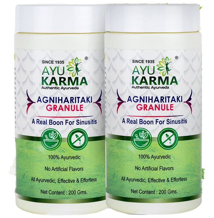 Ayukarma Agniharitaki Granules (200gm Each) - Classic Derma