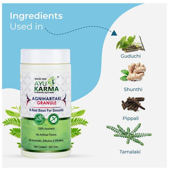 Ayukarma Agniharitaki Granules (200gm Each)