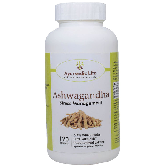 Ayurvedic Life Ashwagandha Stress Management Tablet - Classic Derma