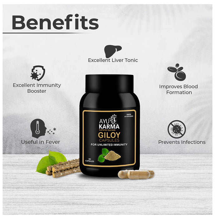 Ayukarma Giloy Capsule (60 Each)