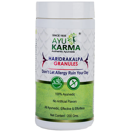Ayukarma Haridrakalpa Granules (200gm Each) - Classic Derma