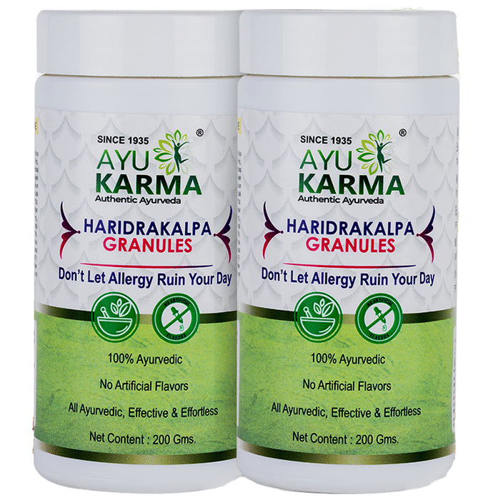 Ayukarma Haridrakalpa Granules (200gm Each) - Classic Derma