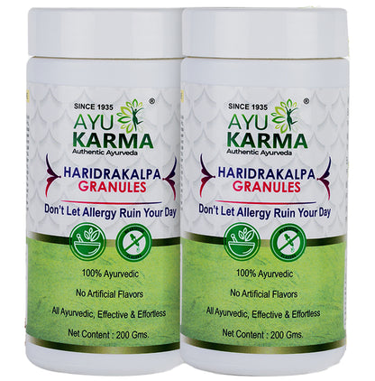 Ayukarma Haridrakalpa Granules (200gm Each) - Classic Derma