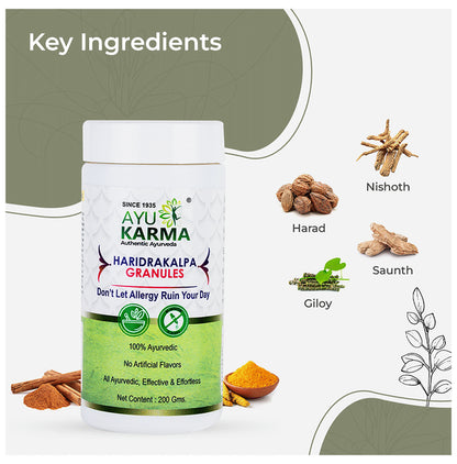 Ayukarma Haridrakalpa Granules (200gm Each)