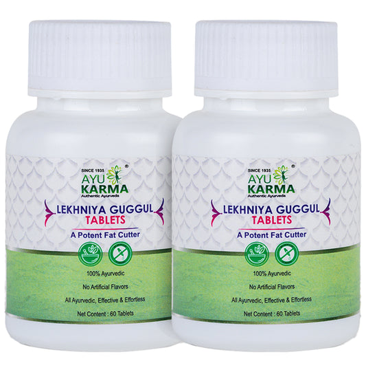 Ayukarma Lekhniya Guggul Tablet (60 Each) - Classic Derma