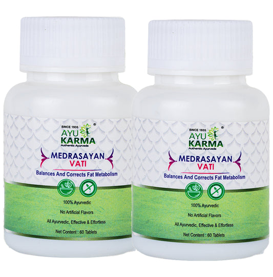 Ayukarma Medrasayan Vati (60 Each) - Classic Derma