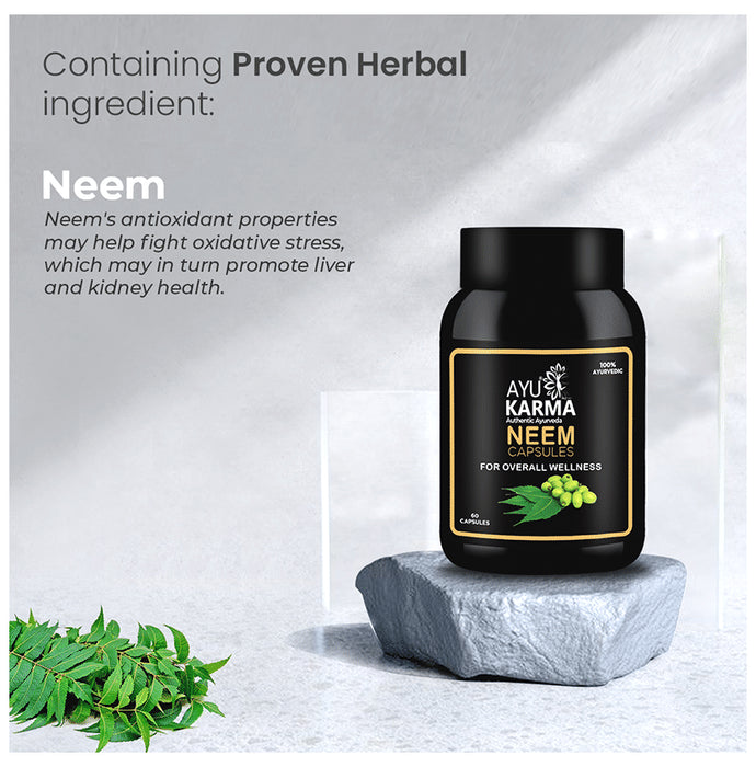 Ayukarma Neem Capsule (60 Each)