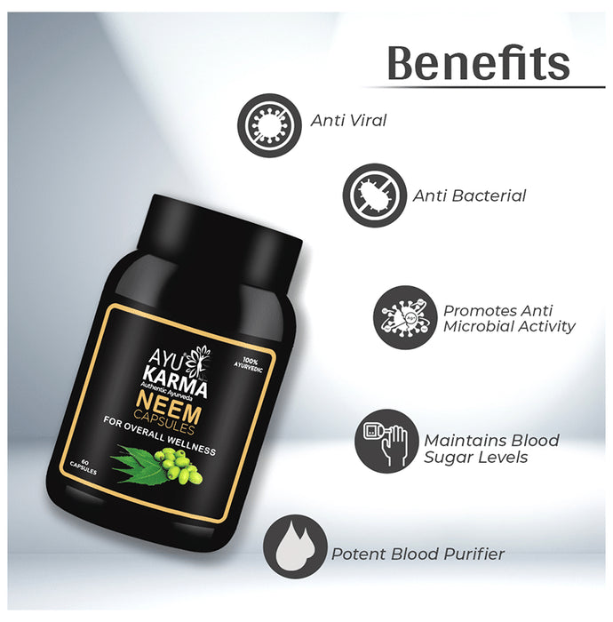 Ayukarma Neem Capsule (60 Each)