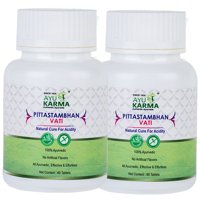 Ayukarma Pittastambhan Vati (60 Each) - Classic Derma