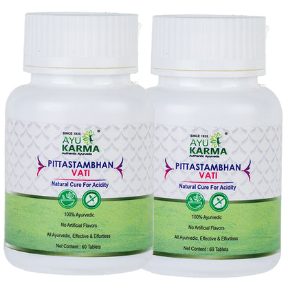 Ayukarma Pittastambhan Vati (60 Each) - Classic Derma