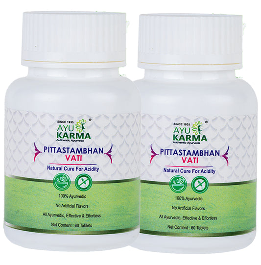 Ayukarma Pittastambhan Vati (60 Each) - Classic Derma