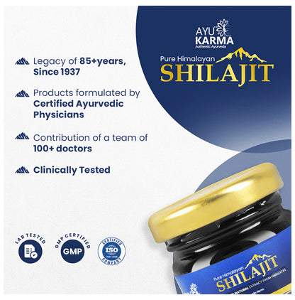Ayukarma Pure Himalayan Shilajit 100% Pure Natural Extract From Himalayas Resin