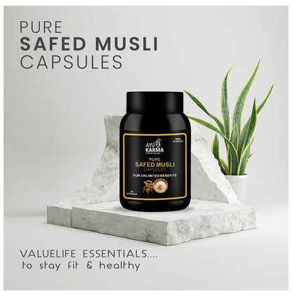 Ayukarma Pure Safed Musli Capsule (60 Each)