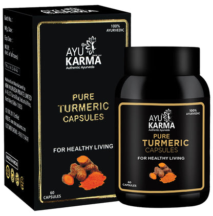 Ayukarma Pure Turmeric Capsule (60 Each) - Classic Derma