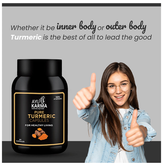 Ayukarma Pure Turmeric Capsule (60 Each)