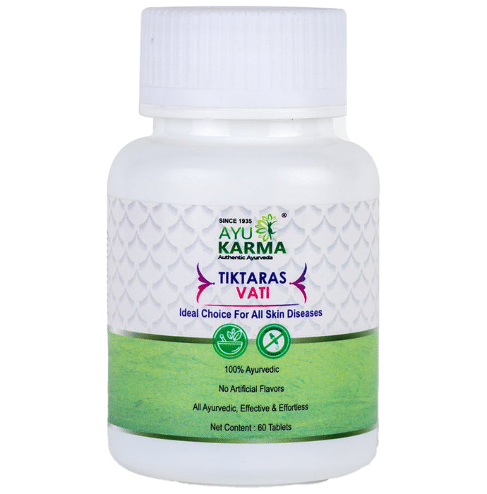 Ayukarma Tiktaras Vati - Classic Derma