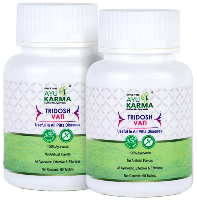 Ayukarma Tridosh Vati (60 Each) - Classic Derma