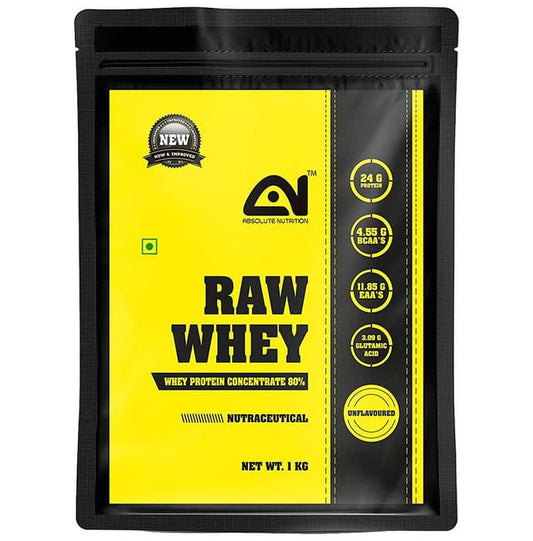Absolute Nutrition Raw Whey Protein Concentrate 80% Unflavoured - Classic Derma