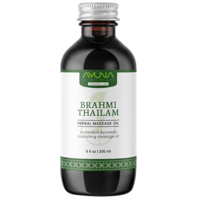 Ayuna Brahmi Thailam Herba Massage Oil - Classic Derma